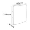 Picture of EXACOMPTA A4 RING FILE HARD WHITE 40MM
